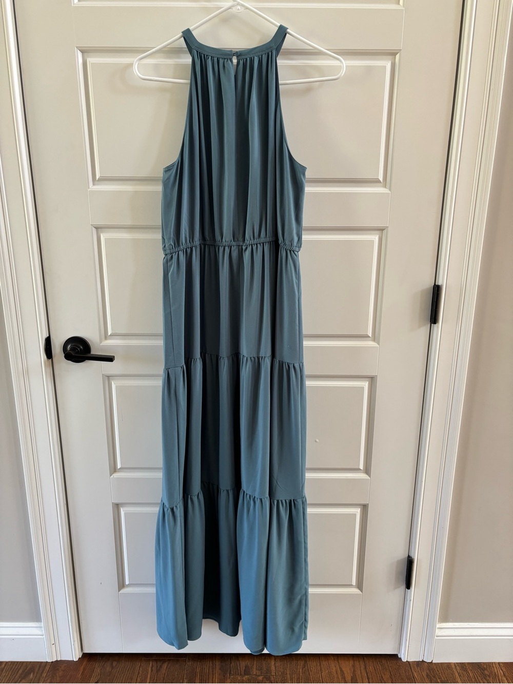 LOFT  Tiered Halter Maxi Dress – Size 12 - Picture 2 of 12